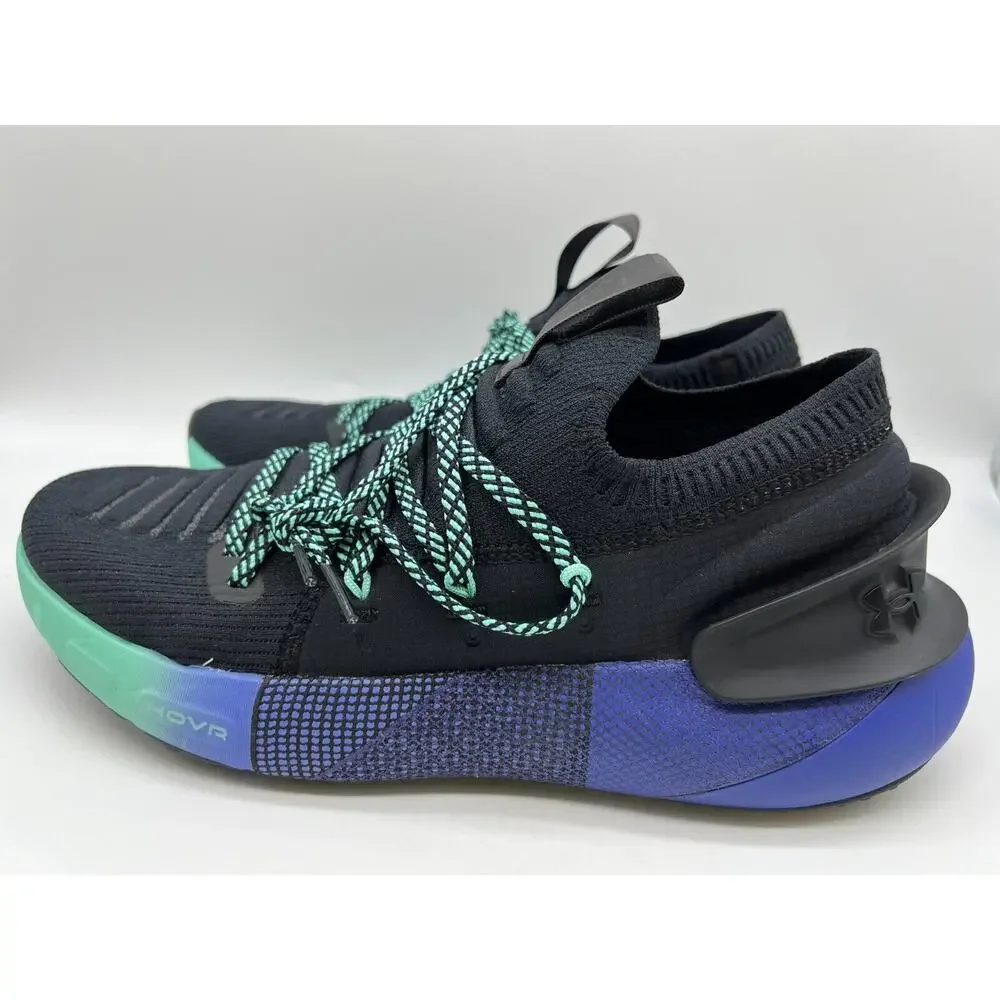 Under Armour HOVR Phantom 3 Running Shoes Black/Periwinkle 3026993-001 Men Sz 10